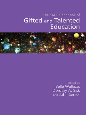 cover image of The SAGE Handbook of Gifted and Talented Education